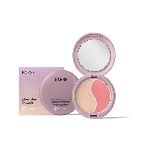 <span>Nanorevit Glow Duo</span> puder rozświetlający i róż do policzków