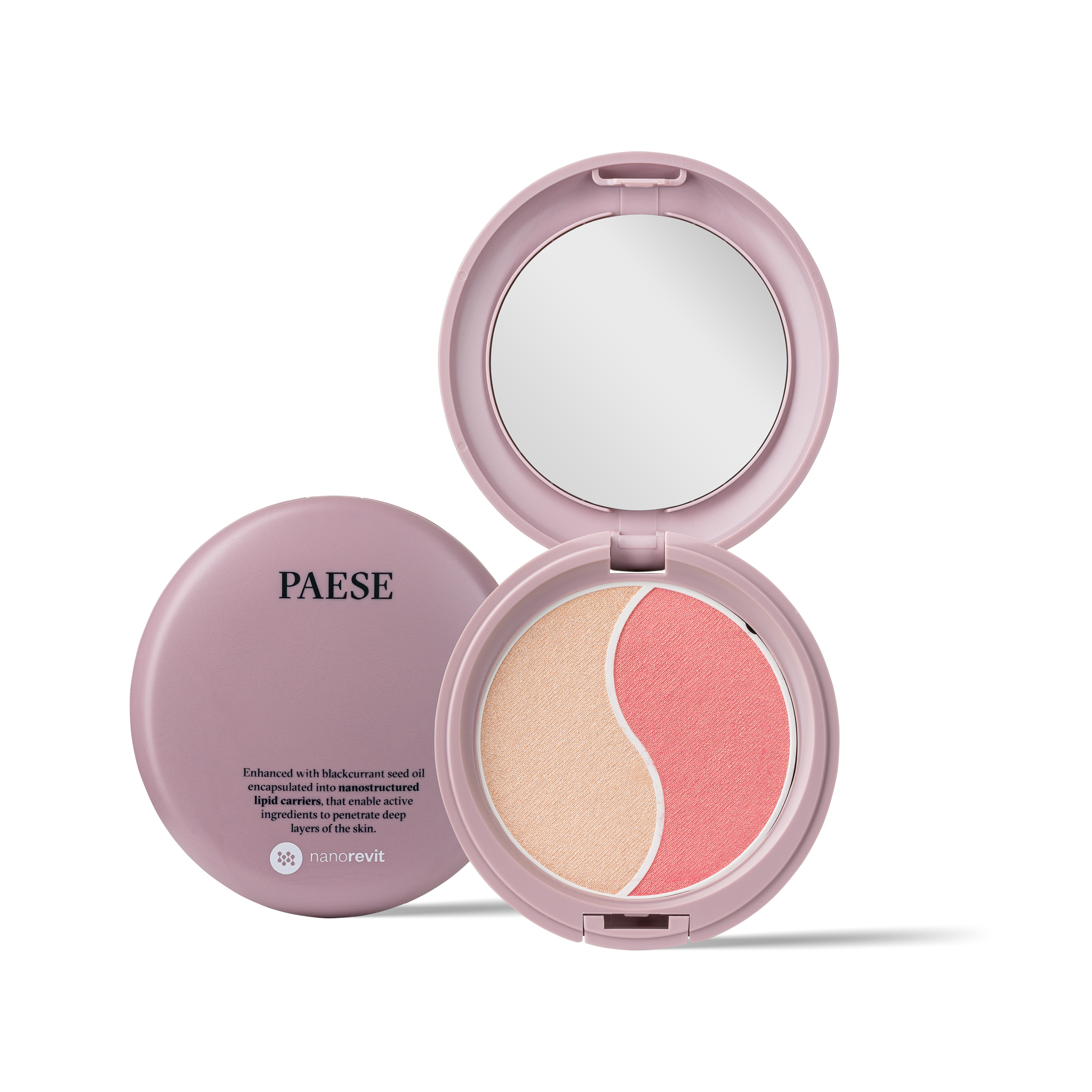 <span>Nanorevit Glow Duo</span> puder rozświetlający i róż do policzków