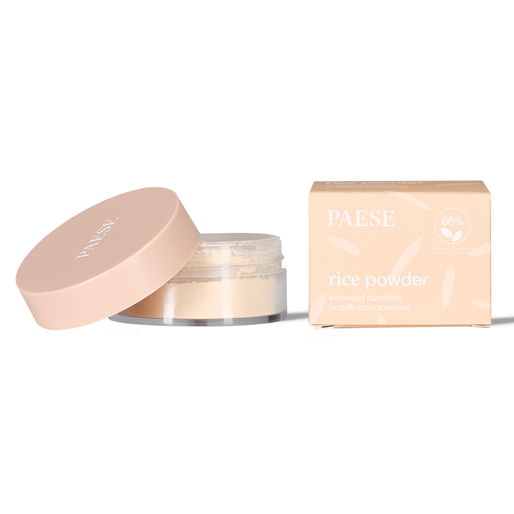 <span>PUDER RYŻOWY</span> sypki puder utrwalający light beige