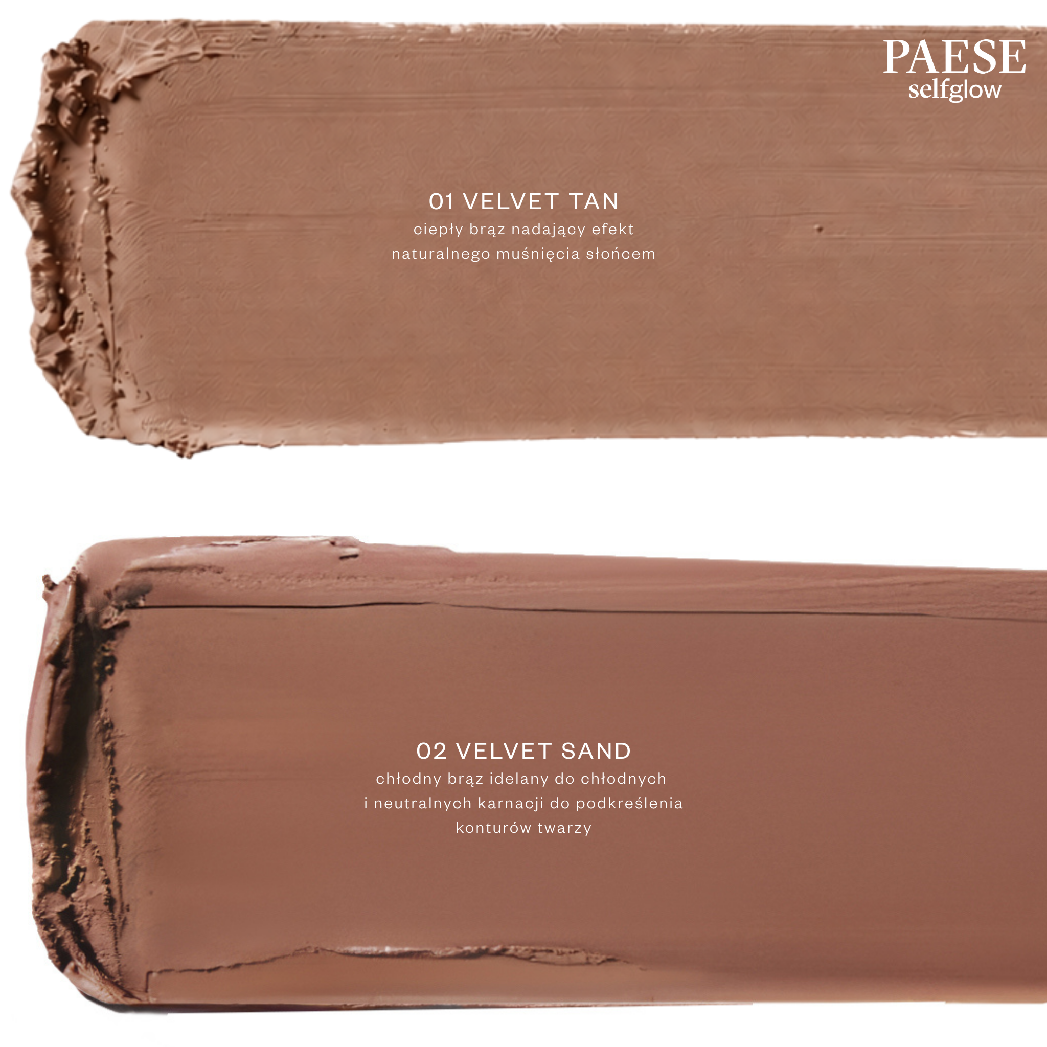 SELFGLOW KREMOWY BRONZER Z MATOWYM EFEKTEM VELVET SAND 02 – zdjęcie 3